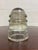 Industrial Vintage Hemingray 12 Clear Glass Insulator For Sale - Image 3 of 6