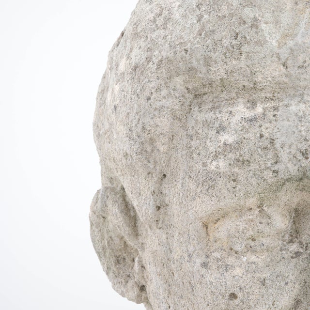20th Century Belgian Concrete Bust For Sale - Image 17 of 18