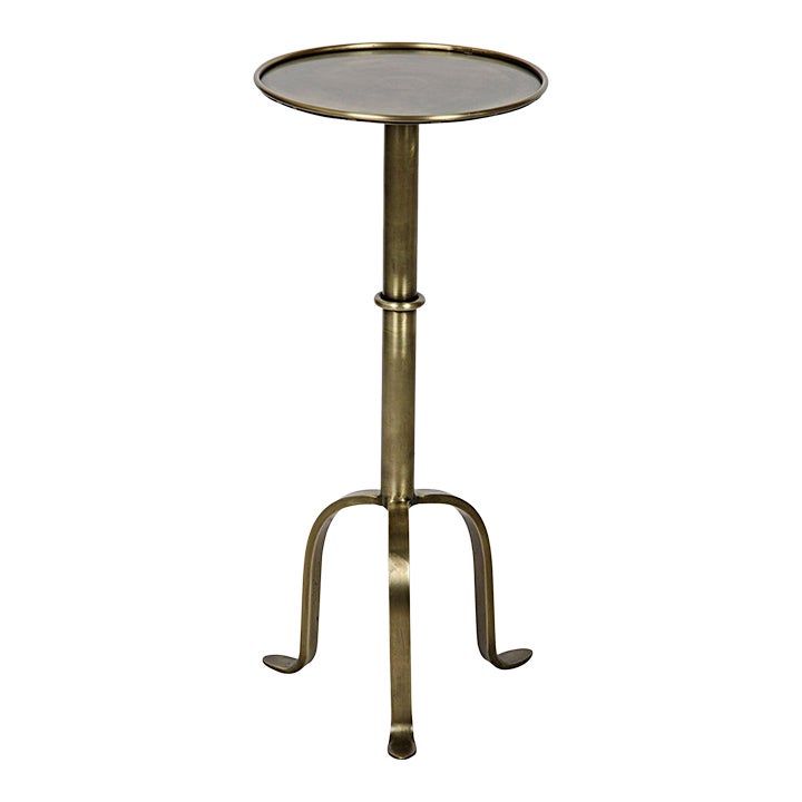 Vintage Brass Side Drink Tables - Pair Available | Chairish