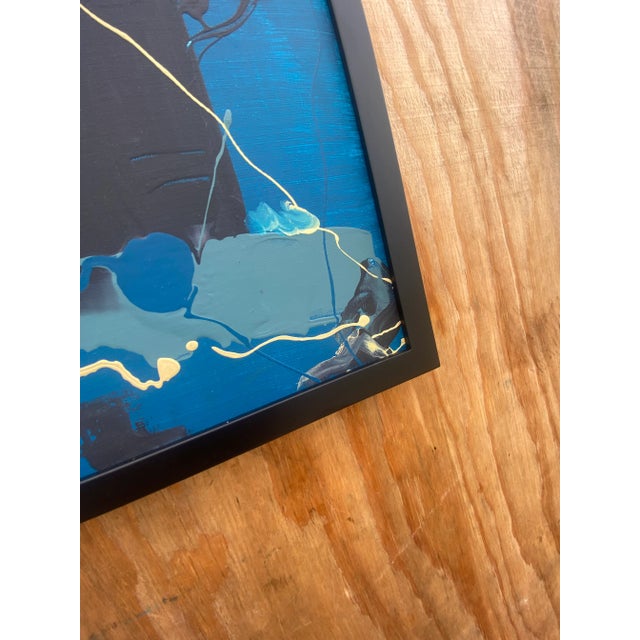 Paint Contemporary Abstract Original Oil Painting Signed D. Batt For Sale - Image 7 of 9