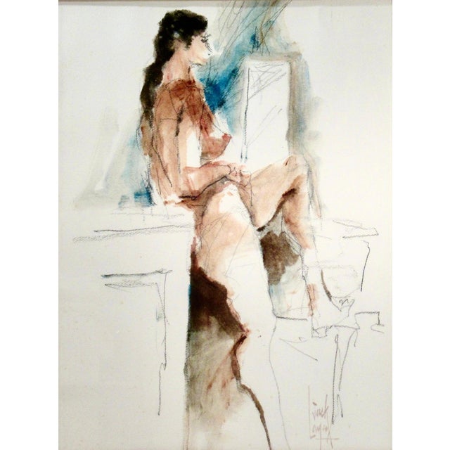 William Jack Laycox Nude Reading C. 1970 Painting For Sale - Image 4 of 7