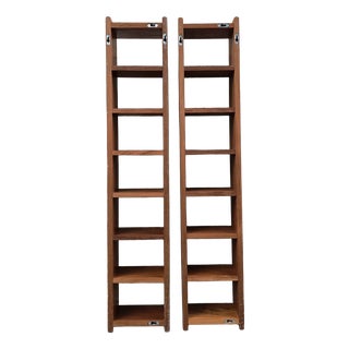 Danish CD Storage Rack in Teak, 1980s For Sale