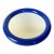 Vintage Postmodern Primary Blue Round Wall Mirror — Memphis Style Plastic Mirror, 1980s For Sale