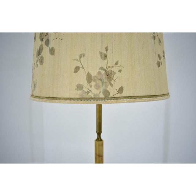 Mid-Century Alabaster and Brass Floor Lamp, Czechoslovakia, 1950s For Sale - Image 17 of 18