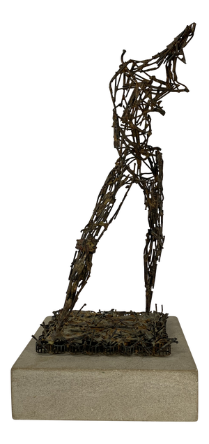 Clyde Ball Bronze Metal Stick Abstract Figure
