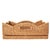 Wood Artifacts Rattan Rectangular Scalloped Shelf Basket - Honey Brown For Sale - Image 7 of 7