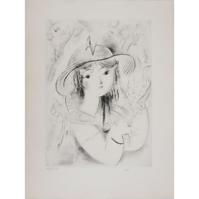Mily Possoz, Young Women with a Parakeet, Original Signed Engraving For Sale - Image 11 of 11