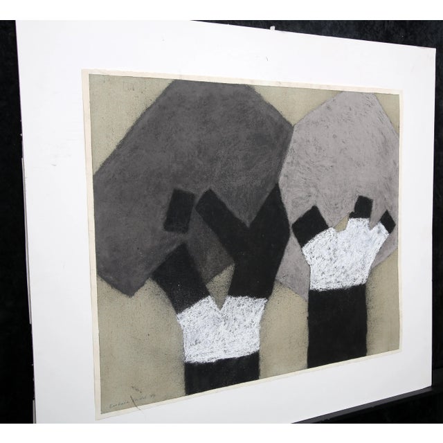 Title: Two Street Trees Method: Mixed media, pastel, and charcoal on laid paper Year: 1994 Signature: Hand-signed and...