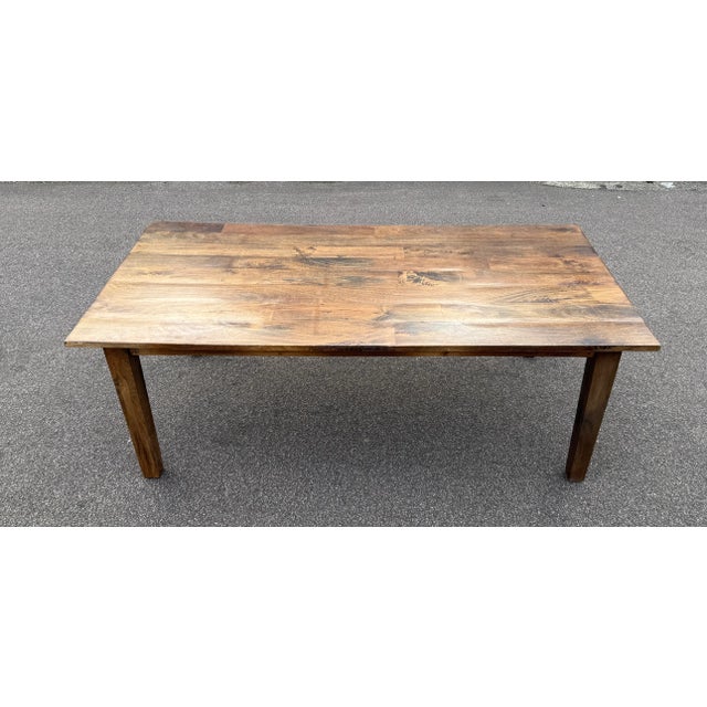 Vintage Oak Dining Table, 1970s For Sale - Image 13 of 14