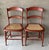 Farmhouse Circa 1920 Solid Oak Wood & Cane Seat Two-Rung Curved Ladderback Accent Chairs – A Pair For Sale - Image 3 of 18