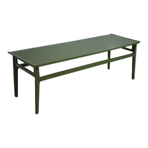 Vintage Mid Century Modern Coffee Table in Green - Newly Painted