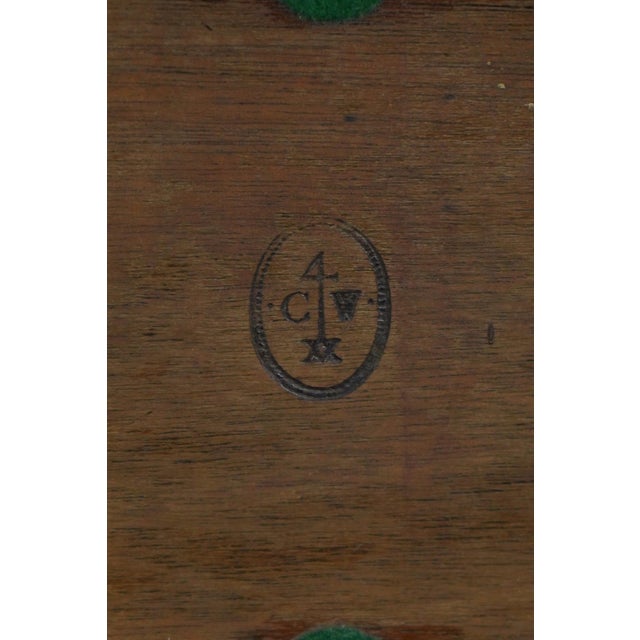 Virginia Metalcrafters Colonial Williamsburg Mahogany Tea Caddy For Sale - Image 10 of 10