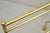 Metal Vintage Italian Hollywood Regency Gold Gilt Metal Iron Towel Rack W/ Tassel Feet For Sale - Image 7 of 9