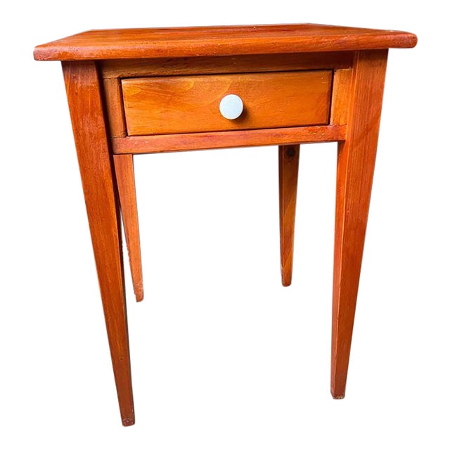 Vintage Federal Style Solid Wood Side Table. For Sale