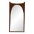 Broyhill Brasilia Style Mid-Century Arch Mirror – Sculpted Walnut 21.5" X 42.5" For Sale