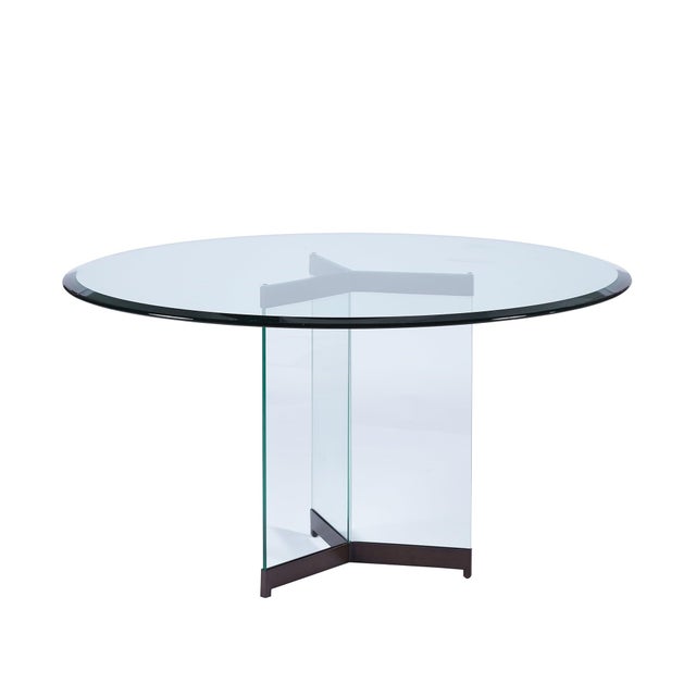 Ava Glass Pedestal Table Base Chairish