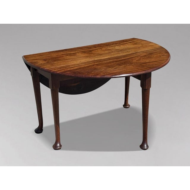18th Century George II Mahogany Drop-Leaf Dining Table, 1760 For Sale - Image 10 of 13