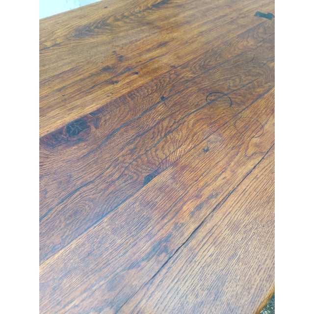 Farmhouse Table in Oak For Sale - Image 13 of 18