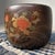 Decorative Japanese Hibachi, a traditional 'fire pot' made of paulownia wood from the early Shōwa period. Dimensions:...