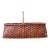 Vintage Woven Rattan Shaker Basket With Handle For Sale