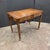 Mid 19th Century Regency Walnut & Rosewood Inlaid Table W/2 Drawers, Brass Beading, Ornate Handles, on Square Tapered Legs on Brass Casters For Sale - Image 15 of 15