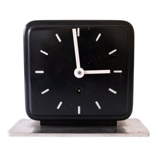Bauhaus Table or Desk Clock by Marianne Brandt for Ruppelwerk Gotha Germany, 1932 For Sale