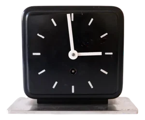 Bauhaus Table or Desk Clock by Marianne Brandt for Ruppelwerk Gotha Germany, 1932