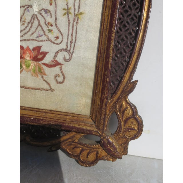 Chinese Framed Needlework Kuan Yin For Sale In New York - Image 6 of 8