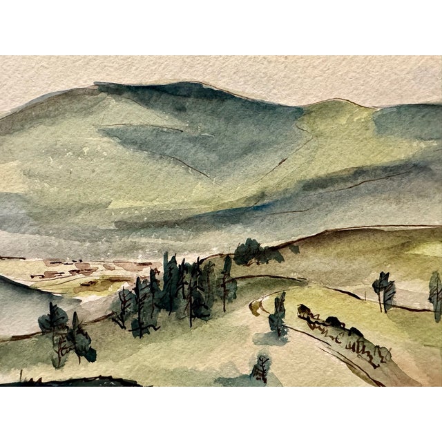Original watercolor on paper by Henry Emil Salloch, also known as Heinz Emil Salloch, the German-born American artist and...