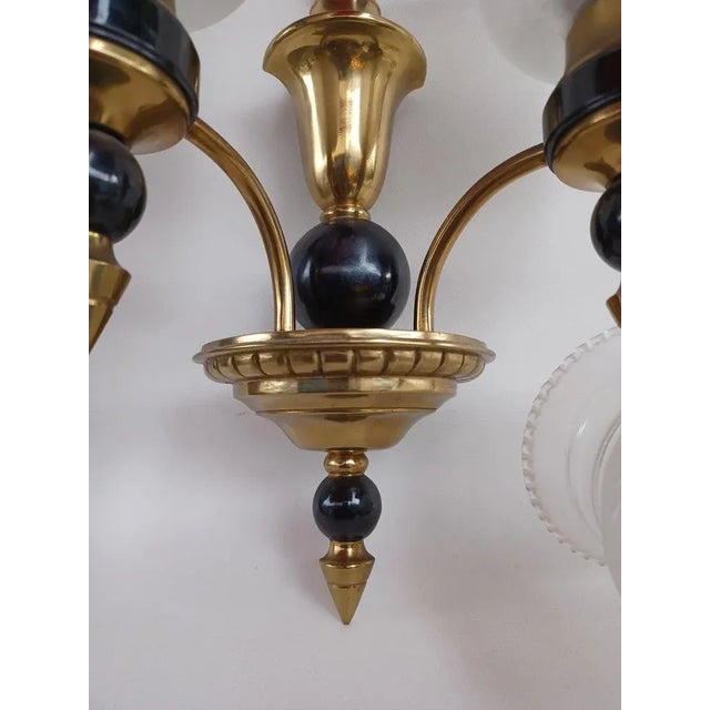 Wall Lights in Bronze, 1920s, Set of 2 For Sale - Image 6 of 9