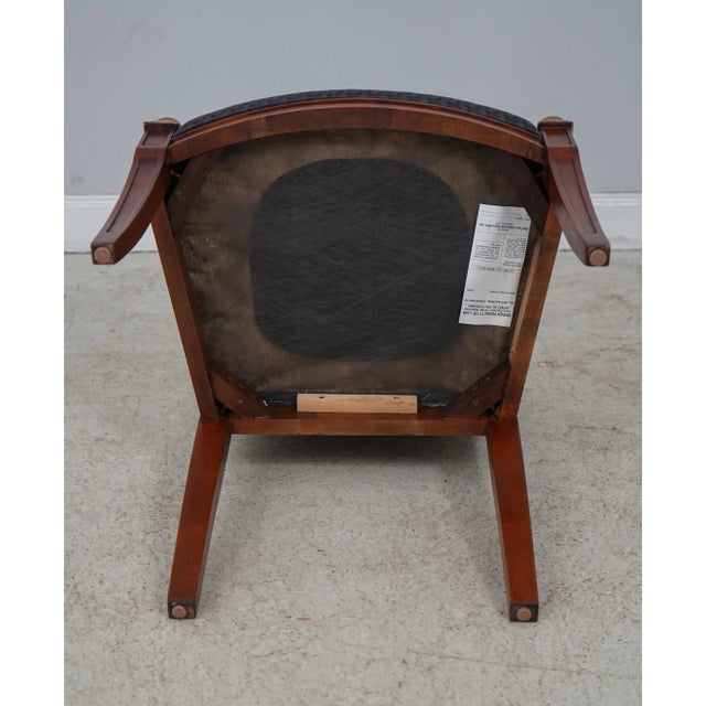 Pair Century Regency Style Dolphin Armchairs For Sale - Image 11 of 13