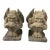 Pair of Vintage Cast Stone Winged Gargoyle Statues For Sale