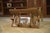 Brown Vintage Brutalist Oak Coat Rack, 1950s For Sale - Image 8 of 8