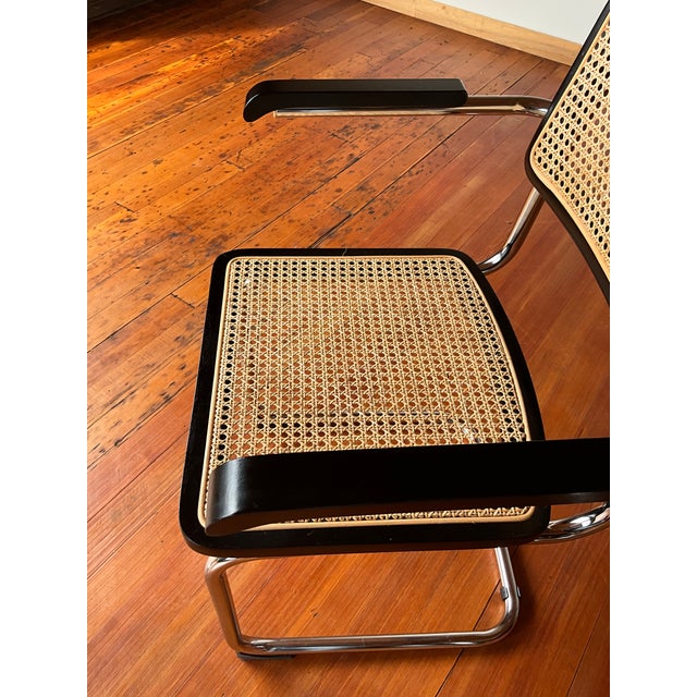 1990s Cesca Chairs by Marcel Breuer Attributed, Set of 2 For Sale - Image 9 of 11