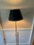 1970s Vintage Extendable Tenbos Holland Chrome Floor Lamp With Black Leather Shade For Sale - Image 5 of 8