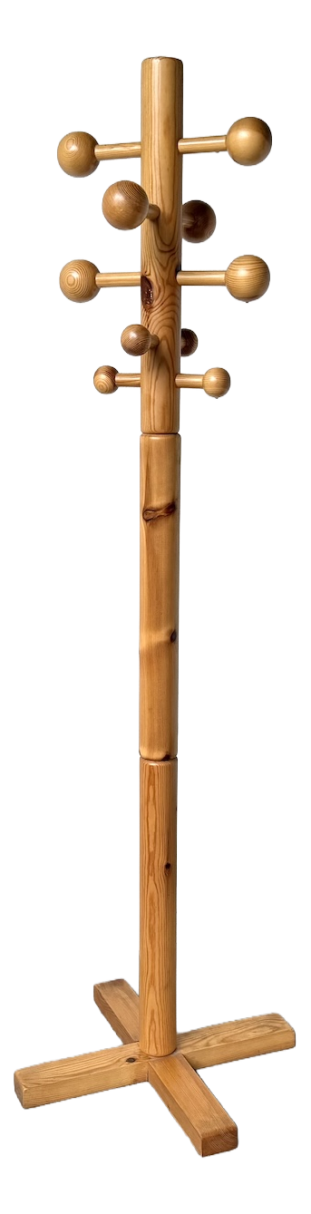 ハンガーラック 70s Long Coat Rack from Les Arcs Freestanding Coat Rack in Pine from Les Arcs, 1970s | Chairish