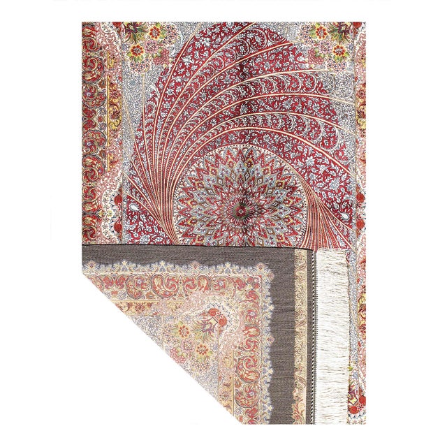 Traditional Pasargad DC Exquisite Design Paris Palace Fine Power Loom v. Silk Rug For Sale - Image 3 of 3