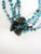 Gemstone Contemporary Turquoise Hieshi Beaded Multi Strand Necklace For Sale - Image 7 of 7