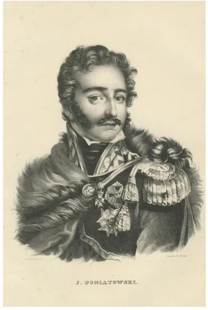 Last, Portrait of Polish General J. Poniatowski, 1836, Print
