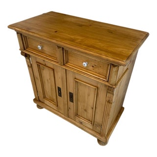 Rustic Apothecary Buffet in Wood For Sale