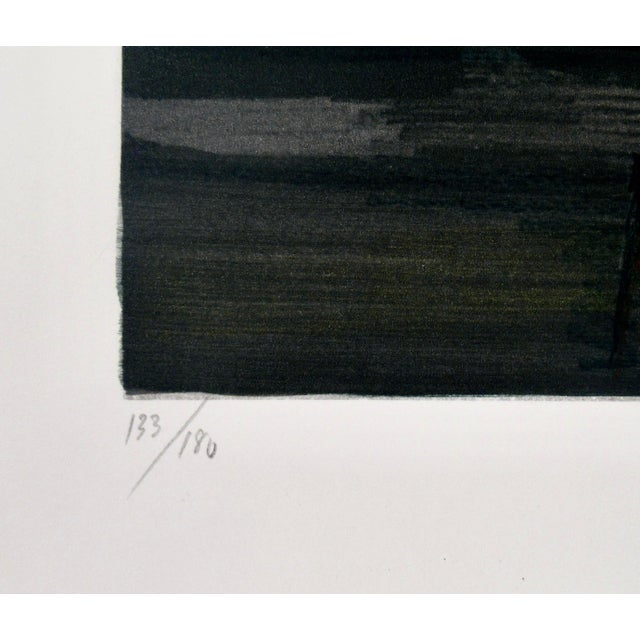 Marcel Mouly The Gondolas In The Front Of St. Georges At Night C. 1980 Reproduction Print For Sale In San Francisco - Image 6 of 6