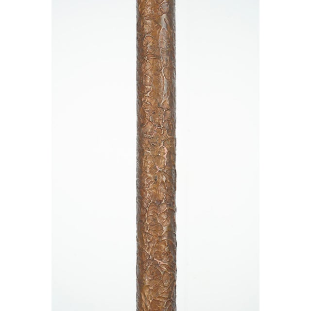 Metal Mid 20th Century Restored Victorian Brass & Cast Iron Bridge Floor Lamp For Sale - Image 7 of 11