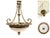 Neoclassical / Empire style Chandelier This vintage chandelier exudes classic elegance with its ornate design and rich...
