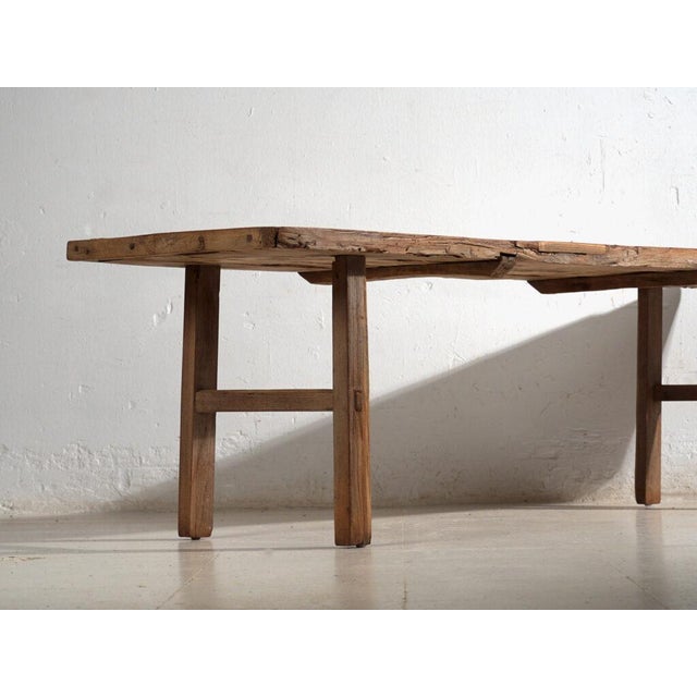 Long Antique Chinese Shandong Bench Table in Wood For Sale - Image 5 of 12
