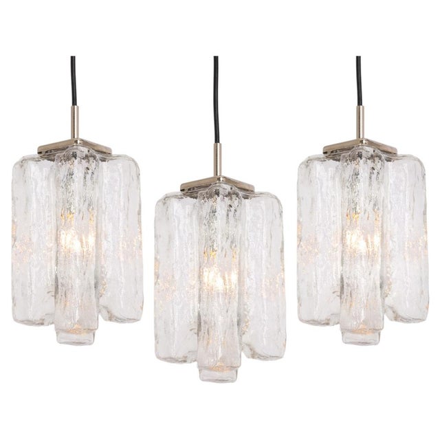 Murano Glass Granada Pendant Light by Kalmar, Austria, 1970s For Sale - Image 16 of 16