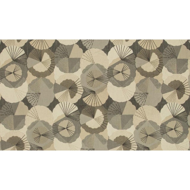 Remnant Kravet Upholstery Fabric 816 in Asian Beige. Sold by the yard. It features an abstract floral design with...