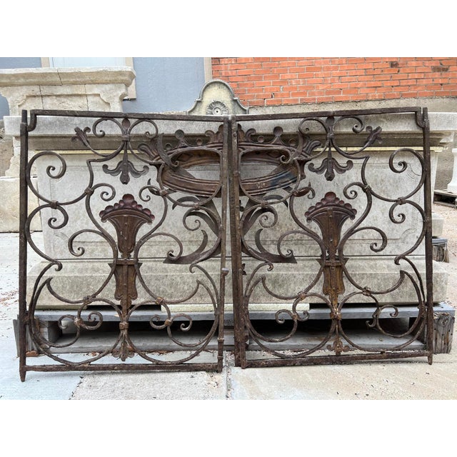 Pair of 17th/18th Century Forged Iron Low Gates From Haute-Savoie, France For Sale - Image 18 of 18