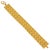 This is a stunning 22k yellow gold bracelet, it has 5 rows with curved sand-grain textured bar link, on the top of each...