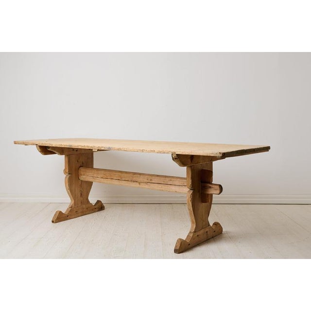 Early 19th Century Country House Dining Table, Northern Sweden For Sale - Image 3 of 13