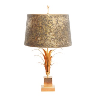 Brass Palm Tree Table Lamp, 1970s For Sale